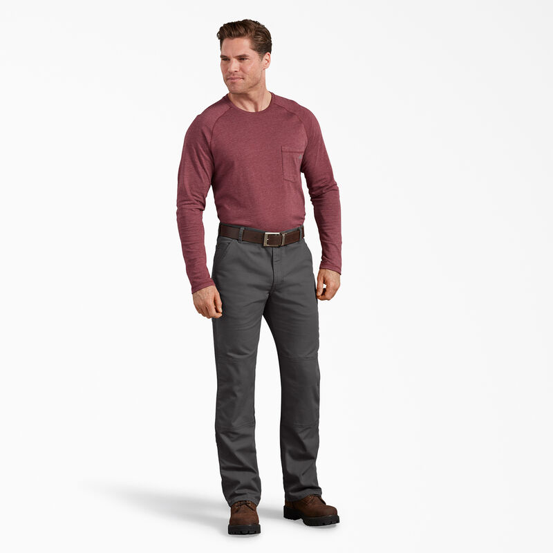 Dickies Regular Fit Duck Double Knee Pants Stonewashed Gray ID-UTcops6P
