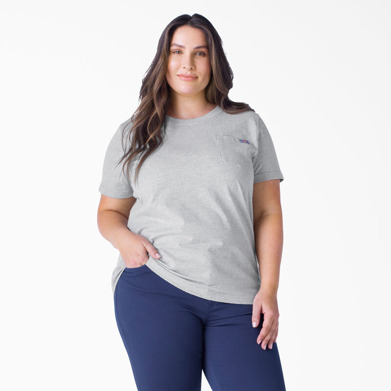 Dickies Plus Heavyweight Short Sleeve Pocket T-Shirt Heather Gray ID-Uf5bwHhK