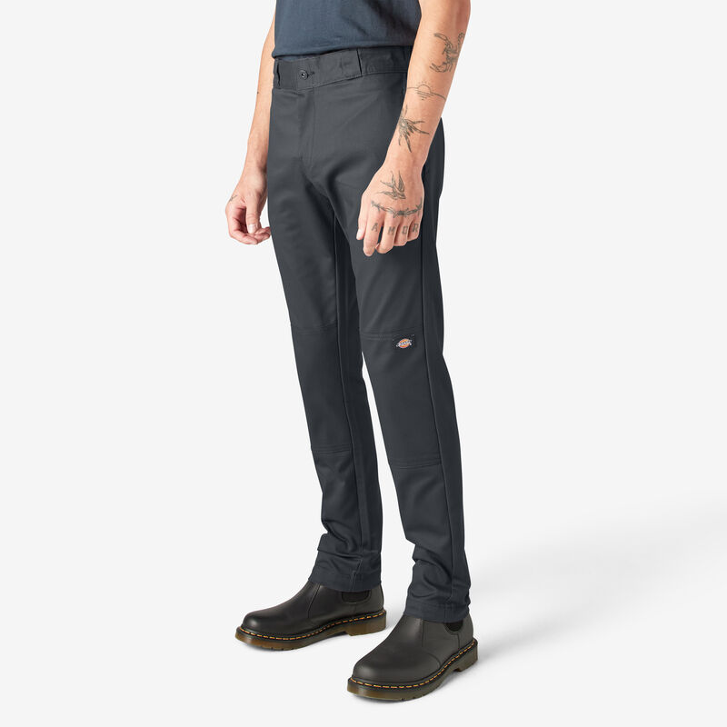 Dickies Skinny Fit Double Knee Work Pants Charcoal Gray ID-UoJlTyt4