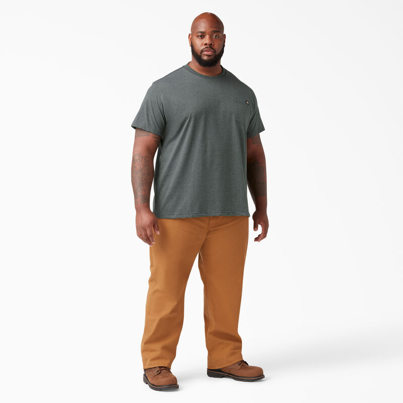 Dickies Heavyweight Heathered Short Sleeve Pocket T-Shirt Hunter Green ID-UqiONQcd