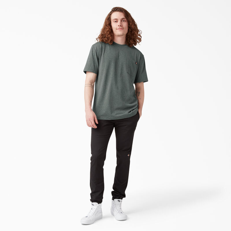 Dickies Heavyweight Heathered Short Sleeve Pocket T-Shirt Hunter Green ID-UqiONQcd