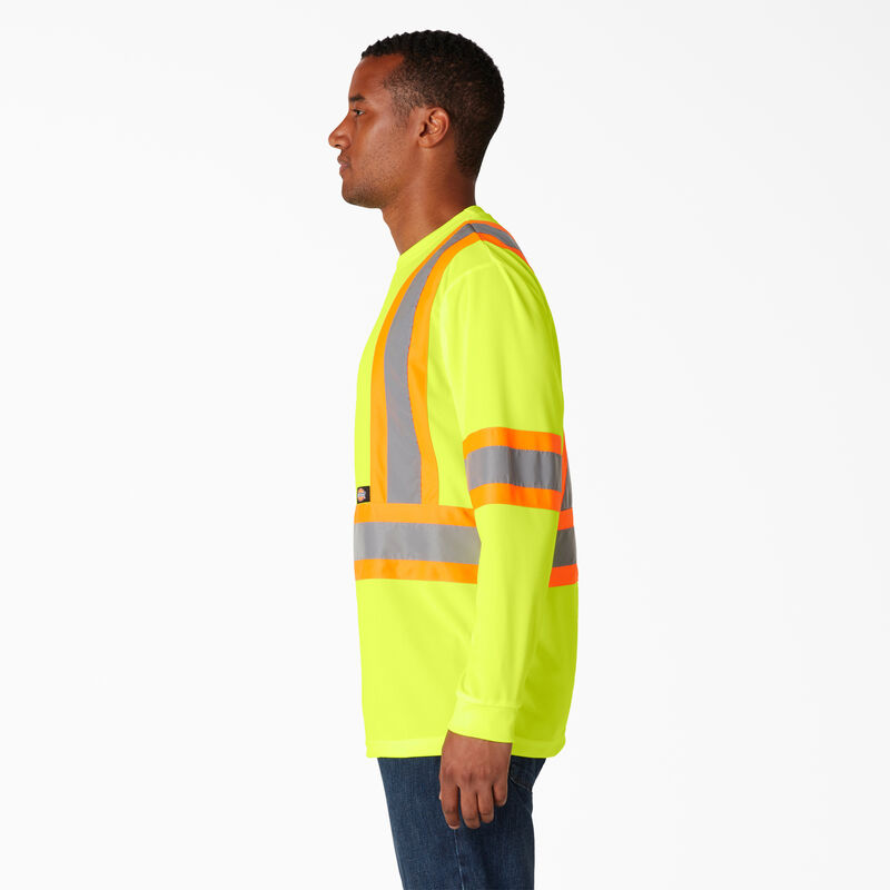 Dickies Hi Vis Safety Long Sleeve T-Shirt ANSI Yellow ID-UsLlocf7