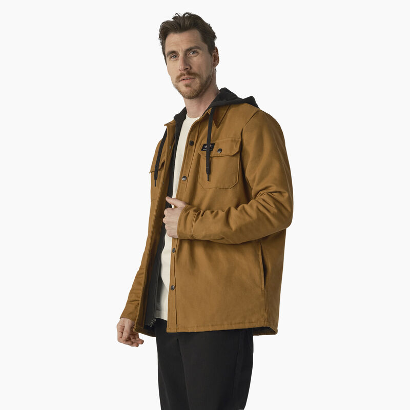 Dickies Skateboarding Duck Shirt Jacket Brown Duck ID-V1DypEic