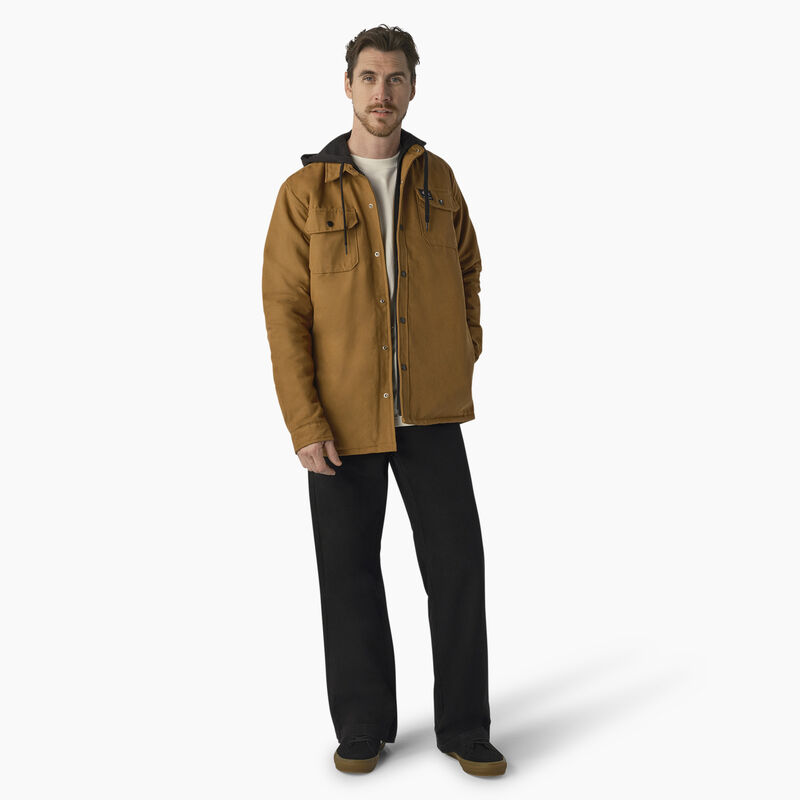 Dickies Skateboarding Duck Shirt Jacket Brown Duck ID-V1DypEic