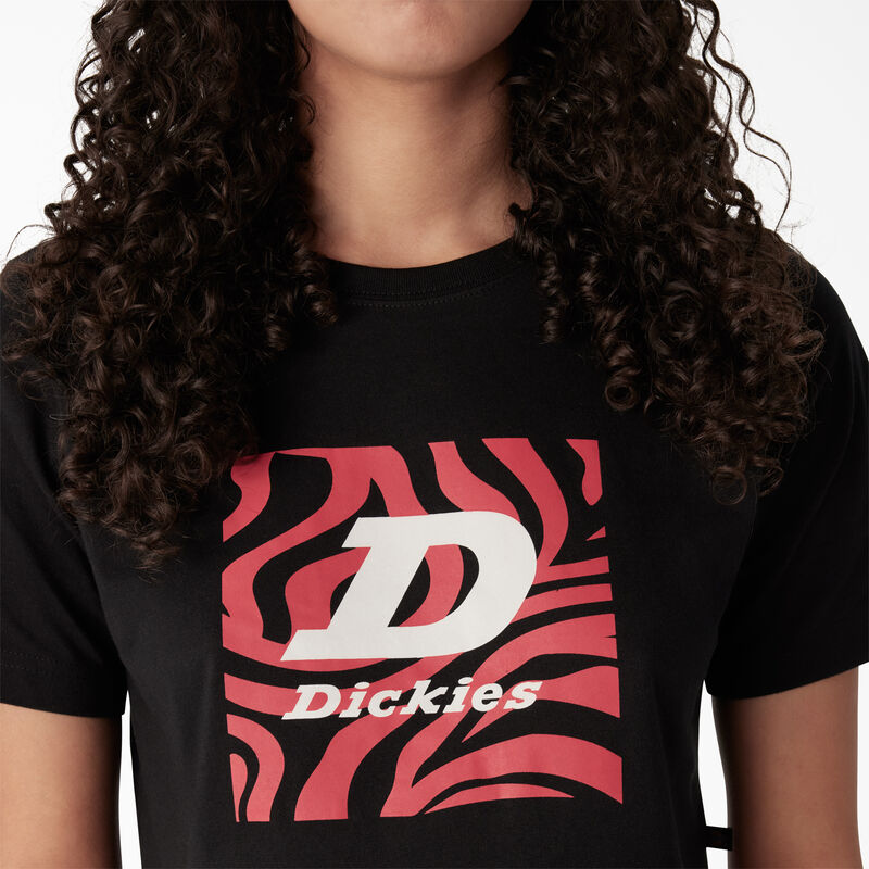Dickies Zebra Graphic Cropped T-Shirt Black ID-V83QITjn