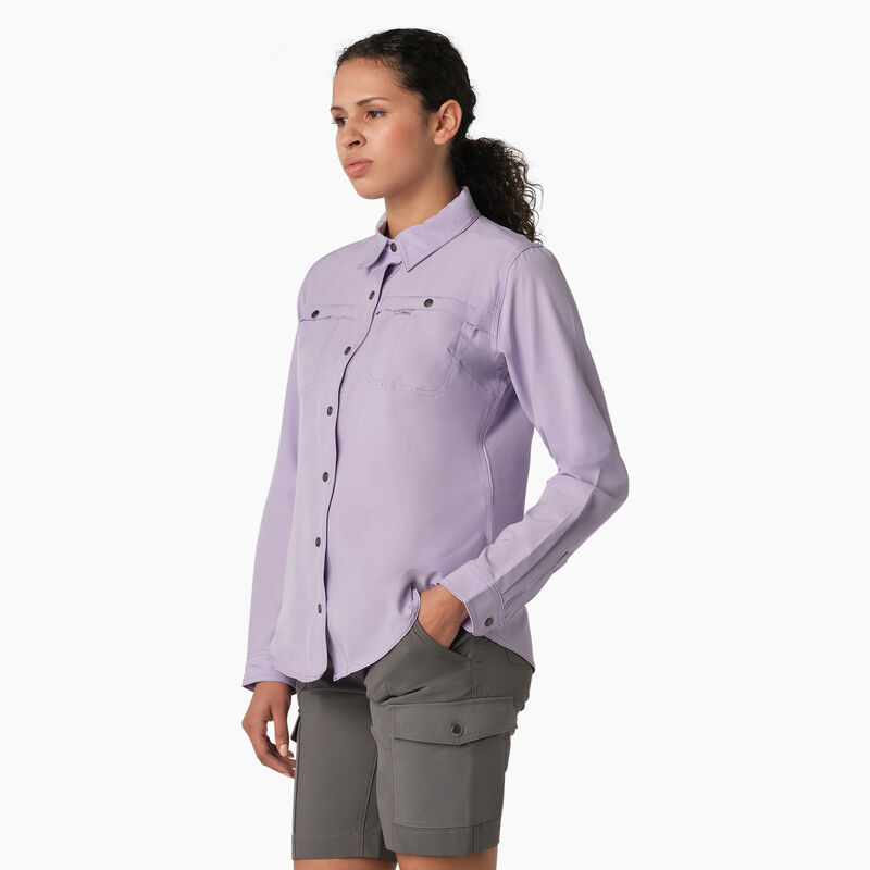 Dickies Cooling Roll-Tab Work Shirt Purple Rose ID-V977IDrT