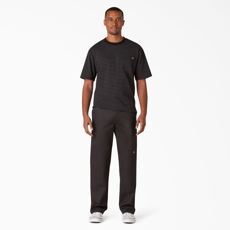 Dickies Slim Straight Fit Double Knee Pants Black ID-VD08a3pH