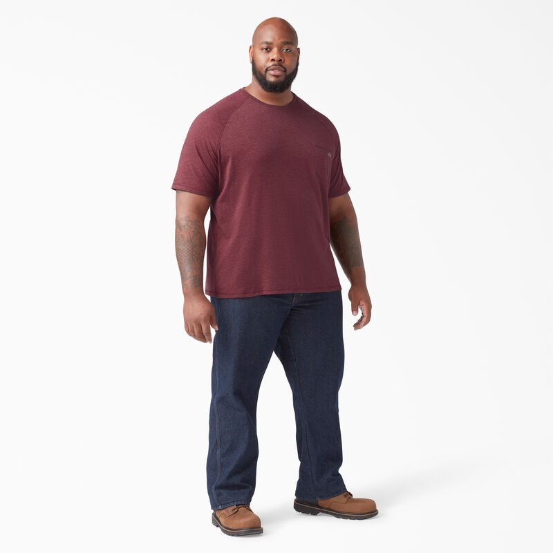 Dickies Cooling Short Sleeve Pocket T-Shirt Burgundy Heather ID-VD3EHy8N