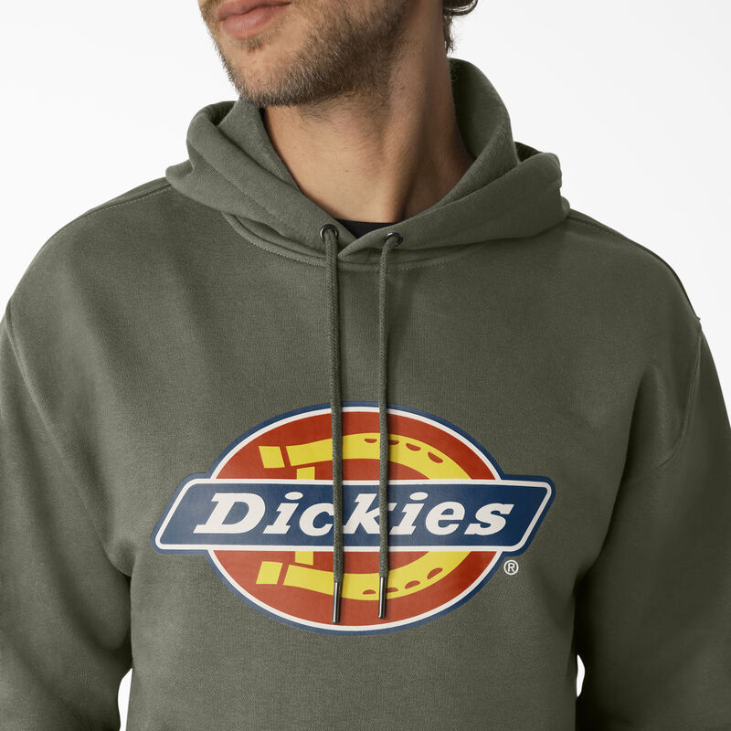 Dickies Water Repellent Tri-Color Logo Hoodie Moss Green ID-VEw2nDx1
