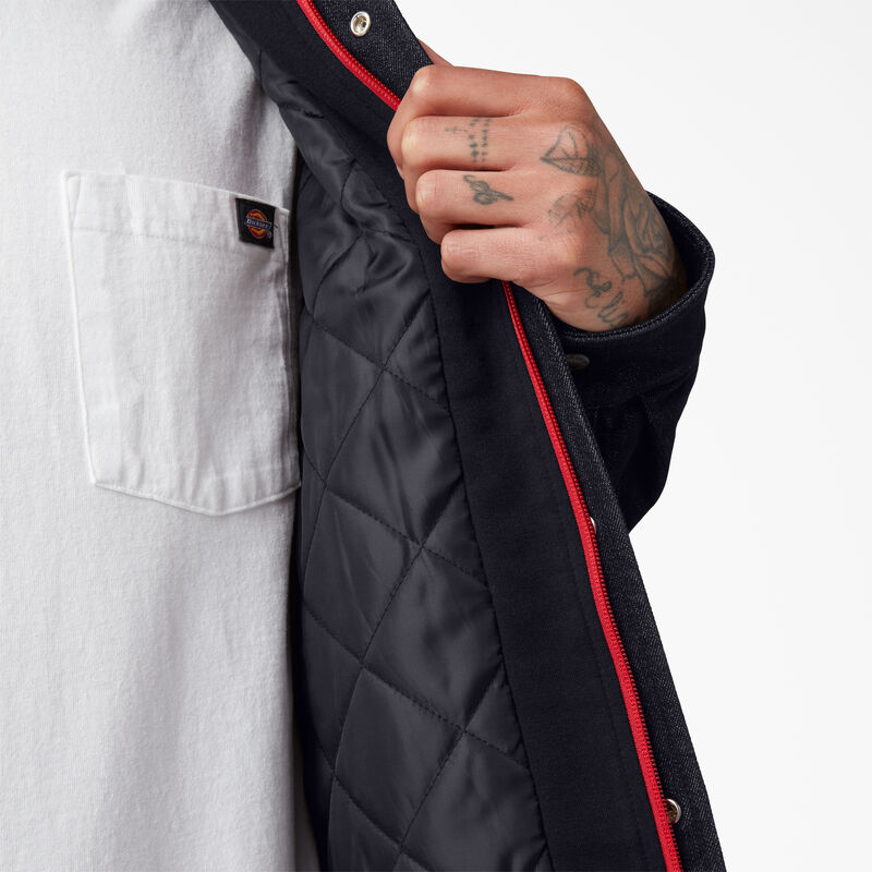 Dickies Skateboarding Denim Shirt Jacket Rinsed Indigo Blue ID-VNFjTAEP