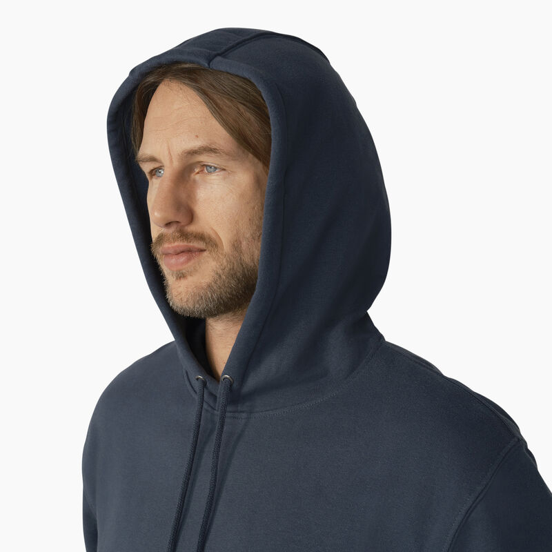 Dickies Water Repellent Logo Sleeve Hoodie Airforce Blue ID-VSr3IUuD