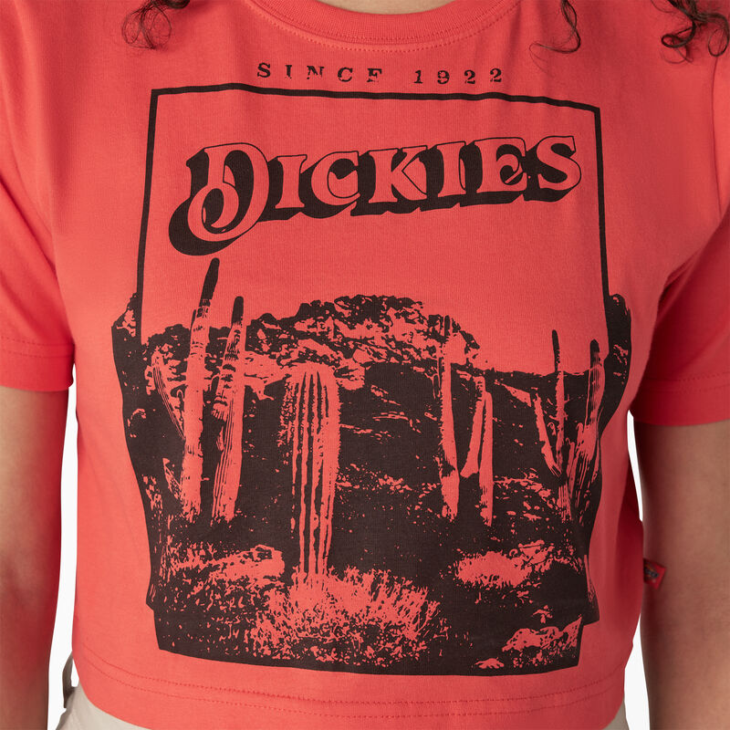 Dickies Desert Graphic Cropped T-Shirt Bittersweet ID-VjgIRJP6
