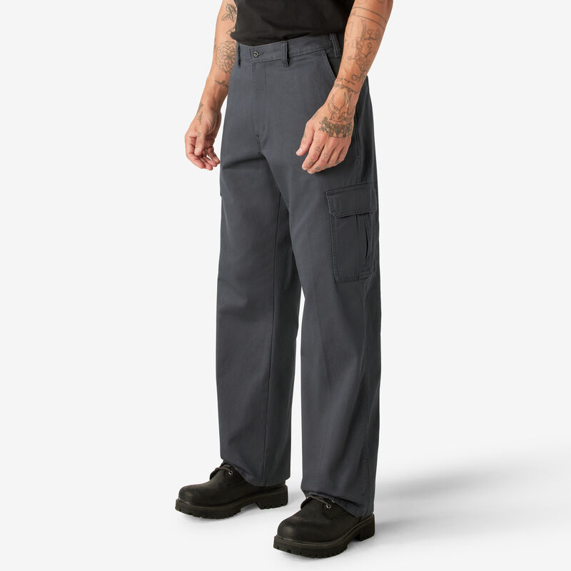 Dickies Loose Fit Cargo Pants Rinsed Charcoal Gray ID-VwpAIs9H