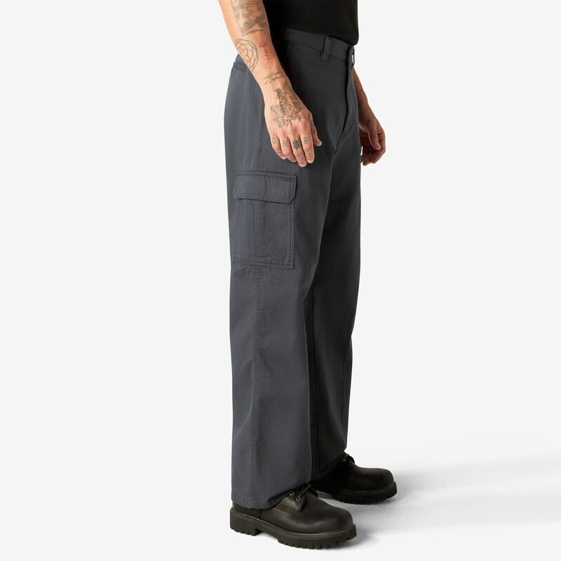 Dickies Loose Fit Cargo Pants Rinsed Charcoal Gray ID-VwpAIs9H
