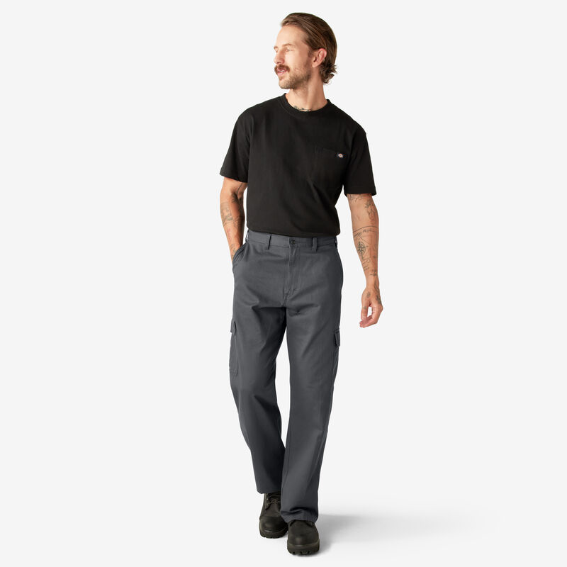 Dickies Loose Fit Cargo Pants Rinsed Charcoal Gray ID-VwpAIs9H