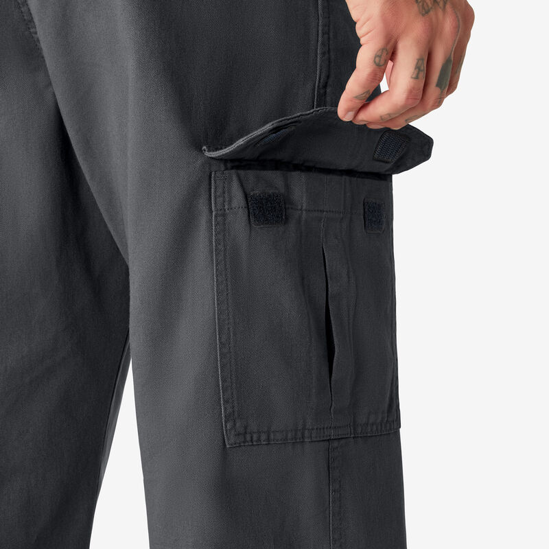 Dickies Loose Fit Cargo Pants Rinsed Charcoal Gray ID-VwpAIs9H
