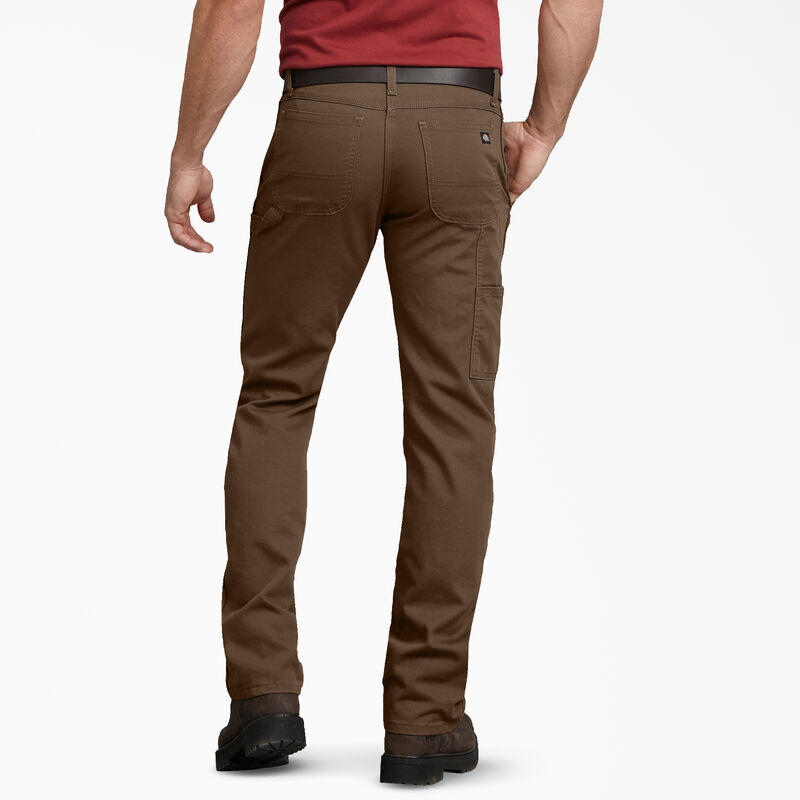 Dickies FLEX Regular Fit Duck Carpenter Pants Stonewashed Timber Brown ID-W4ohmJ5w