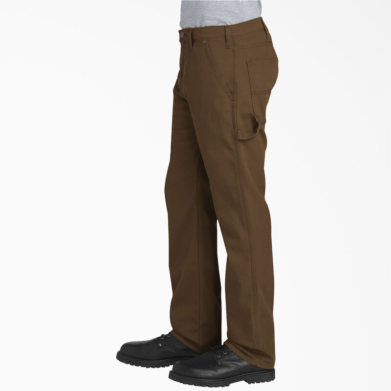 Dickies FLEX Regular Fit Duck Carpenter Pants Stonewashed Timber Brown ID-W4ohmJ5w
