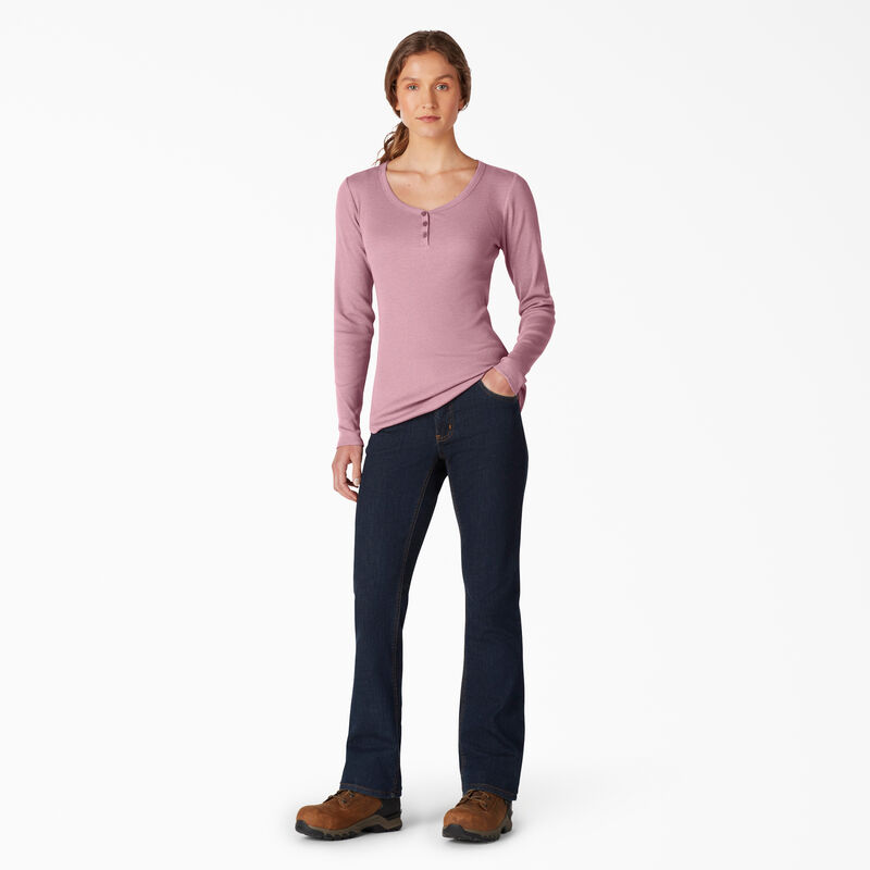Dickies Henley Long Sleeve Shirt Dusty Orchid ID-WKviAdo4