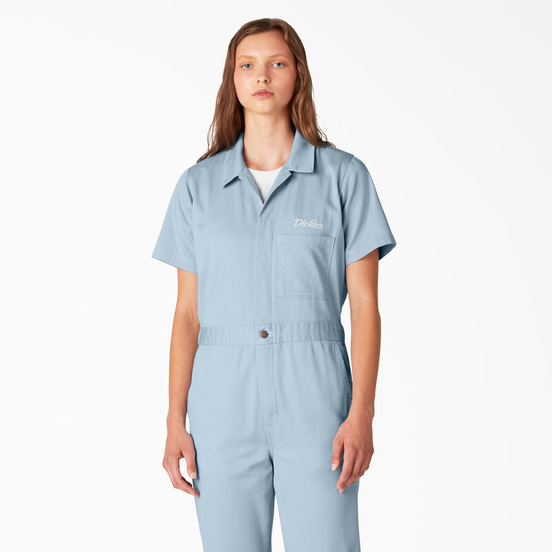 Dickies Reworked Cropped Coveralls Stonewashed Fog Blue ID-WOLSA9oy