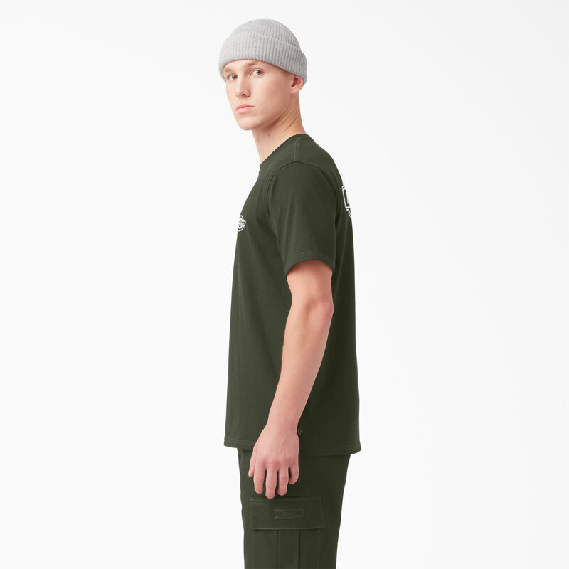 Dickies Back Logo Graphic T-Shirt Olive Green ID-WPTdslIW