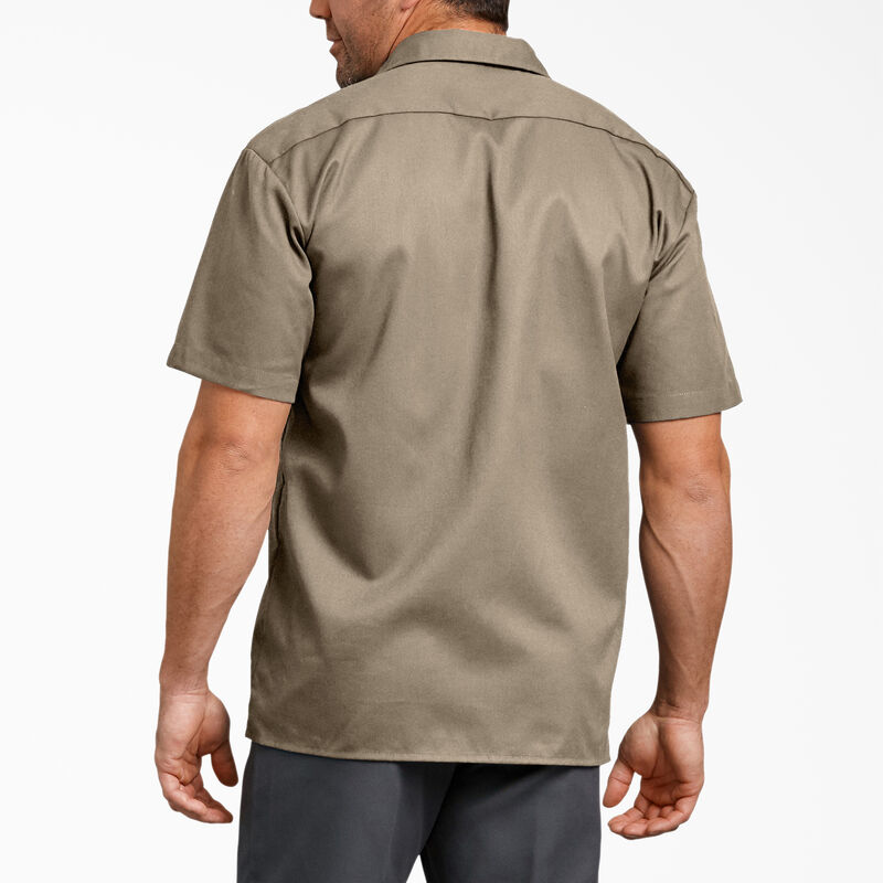 Dickies Relaxed Fit Short Sleeve Work Shirt Desert Sand ID-WRGY1BpB