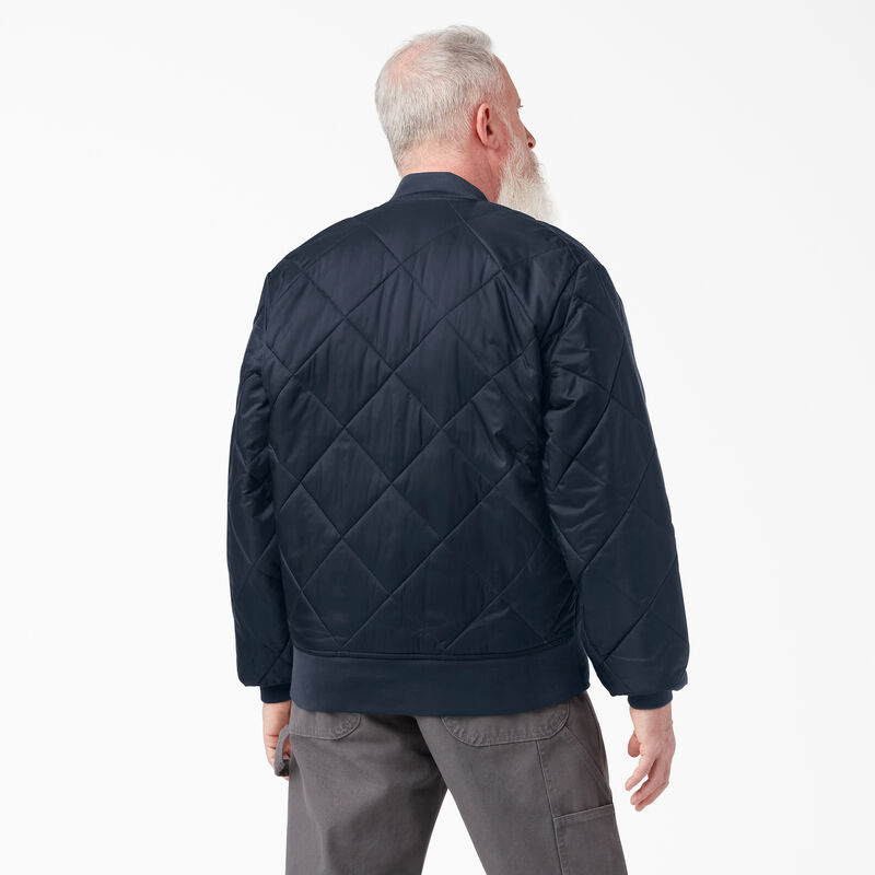 Dickies Diamond Quilted Jacket Dark Navy ID-WohqfeIN