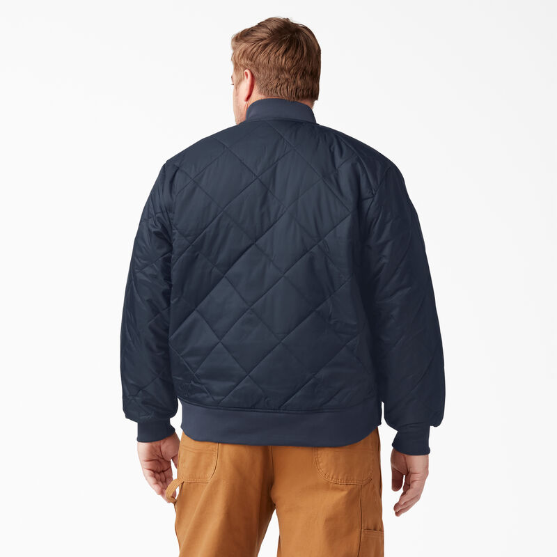 Dickies Diamond Quilted Jacket Dark Navy ID-WohqfeIN