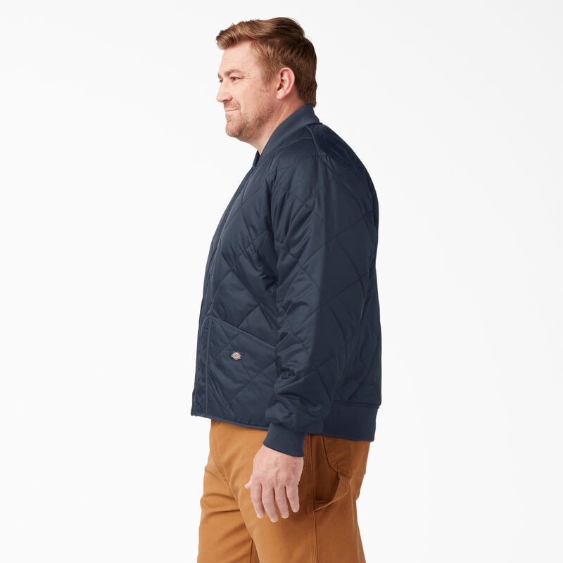 Dickies Diamond Quilted Jacket Dark Navy ID-WohqfeIN
