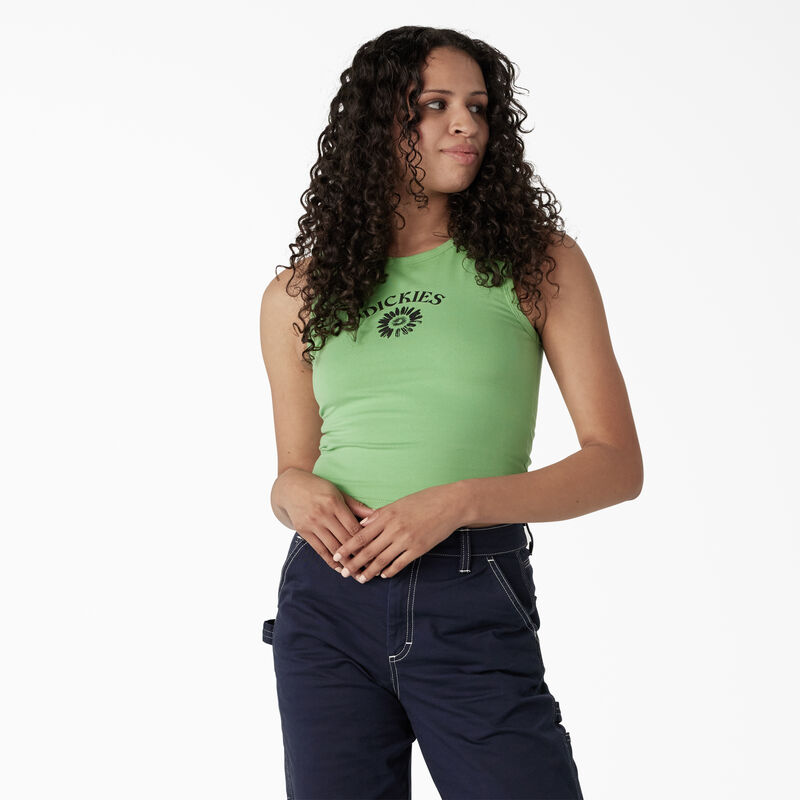 Dickies Graphic Cropped Tank Top Apple Mint ID-WqBiUHEE