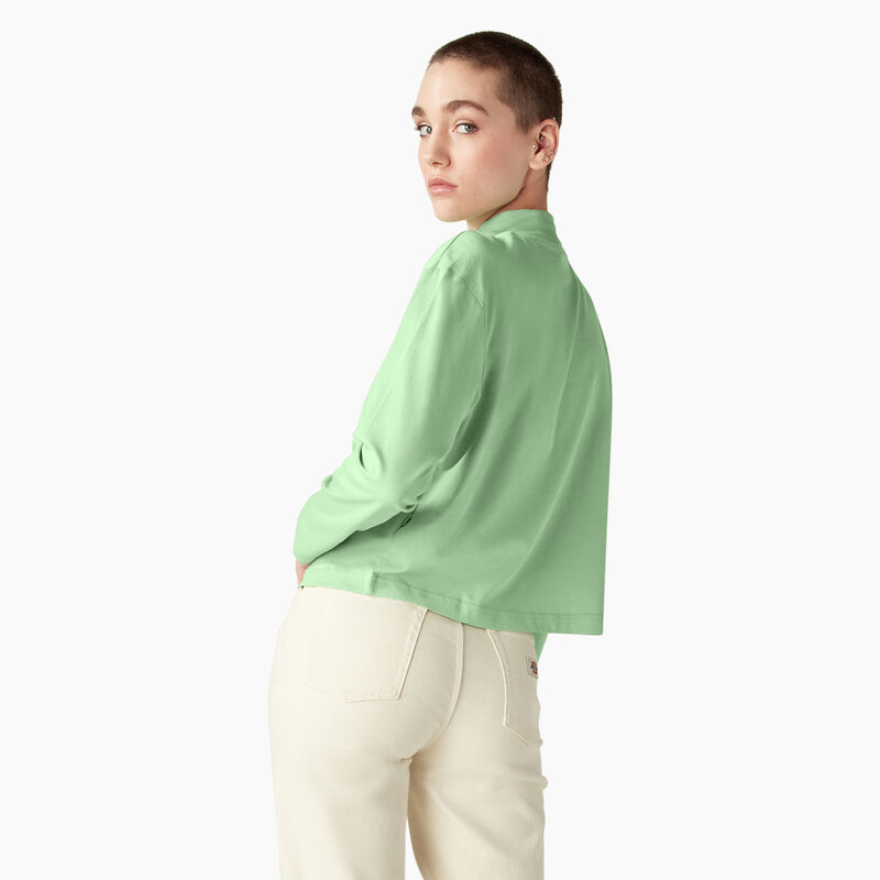 Dickies Mapleton High Neck Long Sleeve T-Shirt Quiet Green ID-WtdlktMm