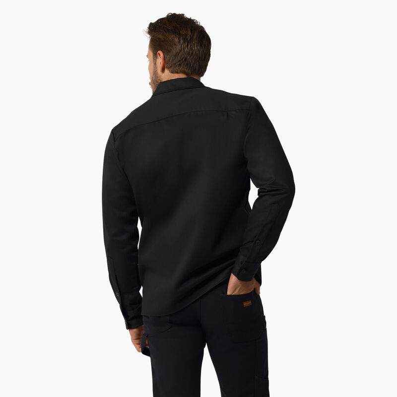 Dickies 1922 Premium Twill Long Sleeve Shirt Rinsed Black ID-X0Q2qsuW