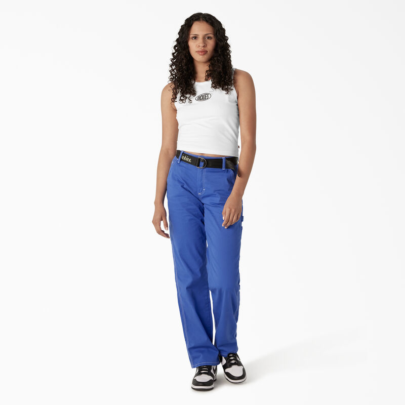 Dickies Racerback Cropped Tank Top White ID-X5w8qPlK