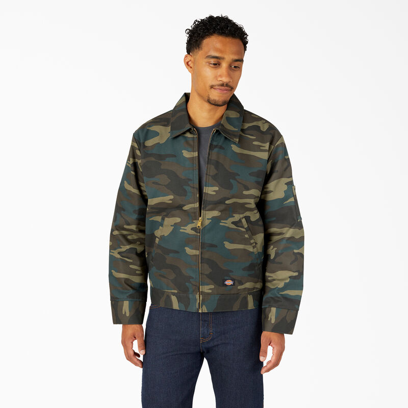 Dickies Insulated Eisenhower Jacket Hunter Green Camo ID-XFgy3S7w