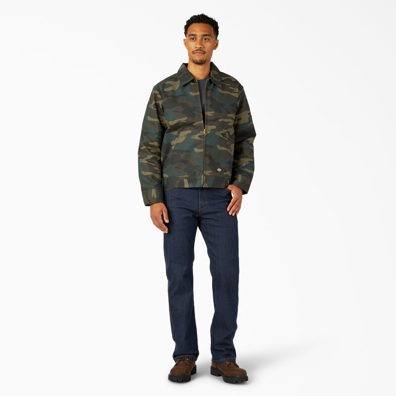 Dickies Insulated Eisenhower Jacket Hunter Green Camo ID-XFgy3S7w