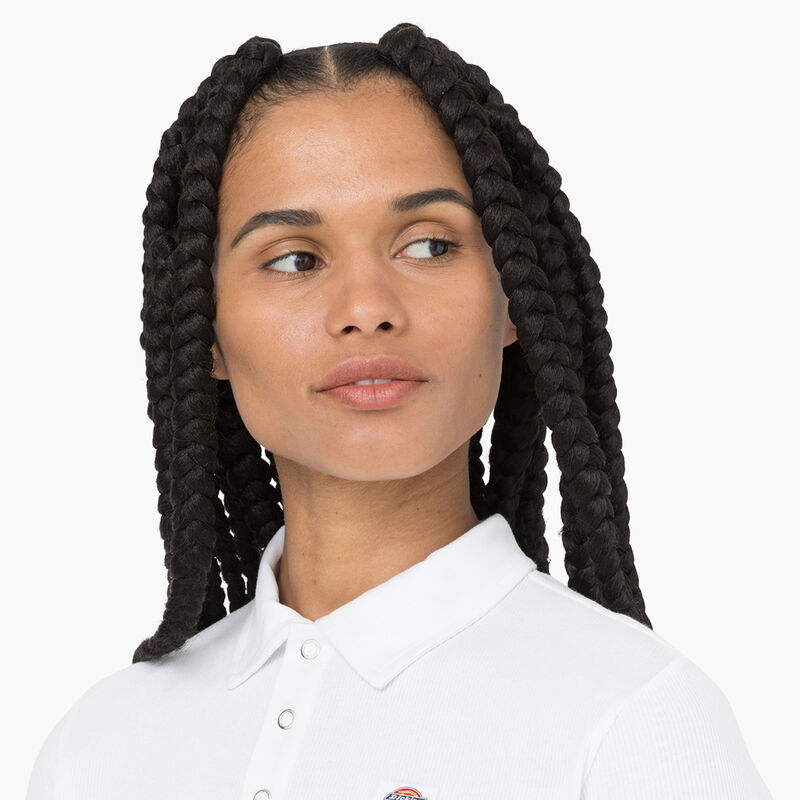 Dickies Tallasee Short Sleeve Cropped Polo White ID-XNWpRtf9
