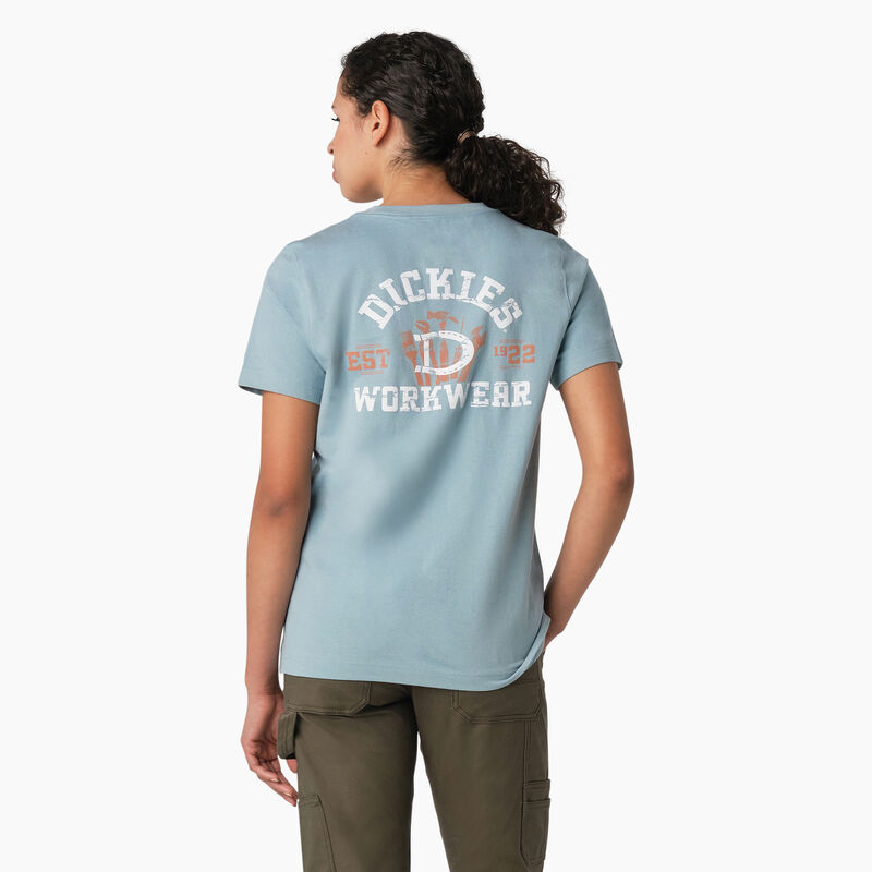 Dickies Heavyweight Workwear Graphic T-Shirt Dockside Blue ID-XaDQwZ9x