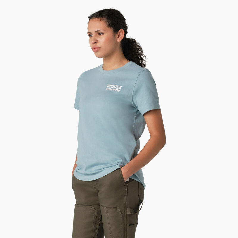 Dickies Heavyweight Workwear Graphic T-Shirt Dockside Blue ID-XaDQwZ9x