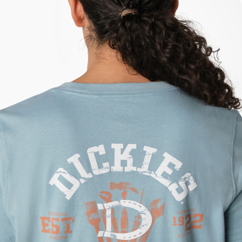 Dickies Heavyweight Workwear Graphic T-Shirt Dockside Blue ID-XaDQwZ9x