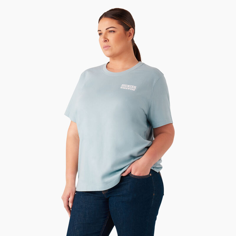 Dickies Plus Heavyweight Workwear Graphic T-Shirt Dockside Blue ID-XbfssEN9