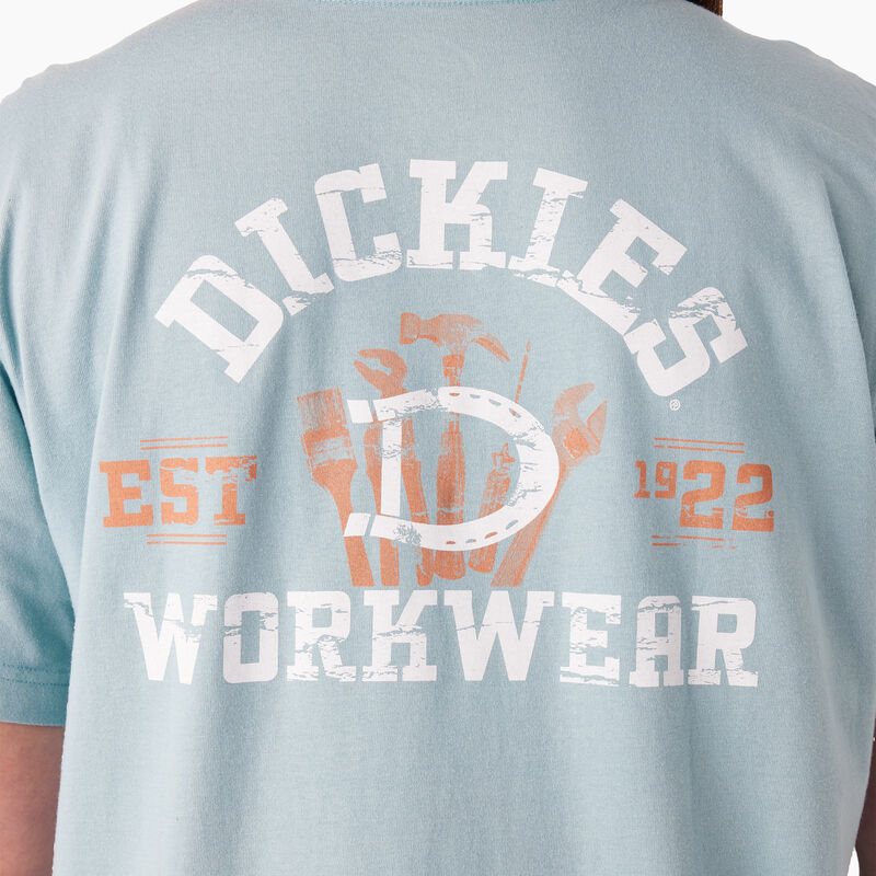 Dickies Plus Heavyweight Workwear Graphic T-Shirt Dockside Blue ID-XbfssEN9