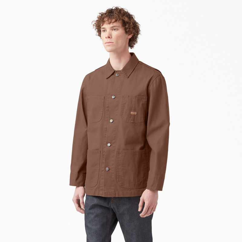 Dickies 1922 Duck Chore Coat Rinsed Timber Brown ID-XlTAoBFk