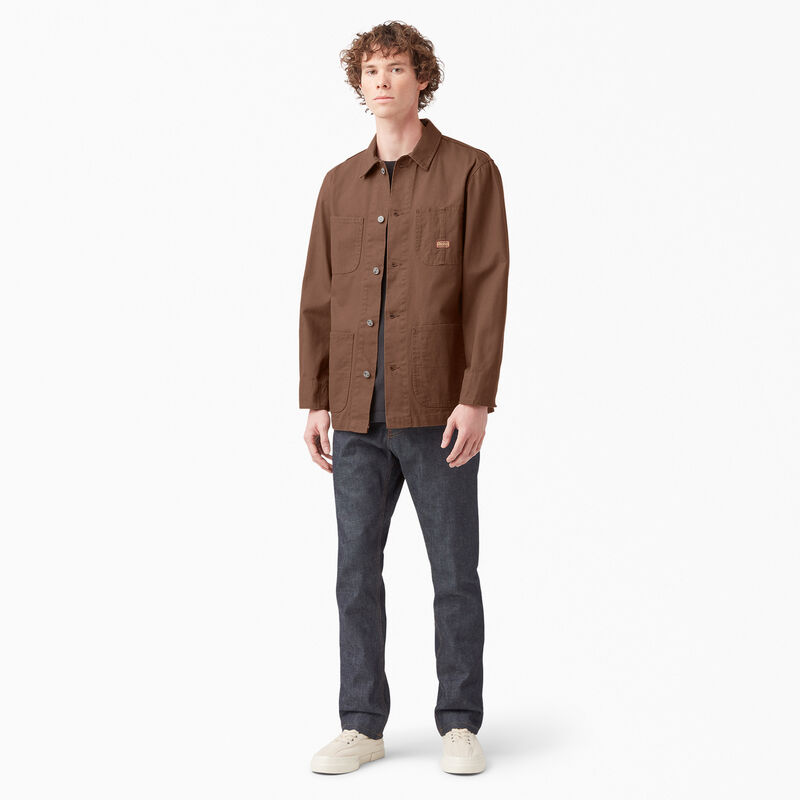 Dickies 1922 Duck Chore Coat Rinsed Timber Brown ID-XlTAoBFk