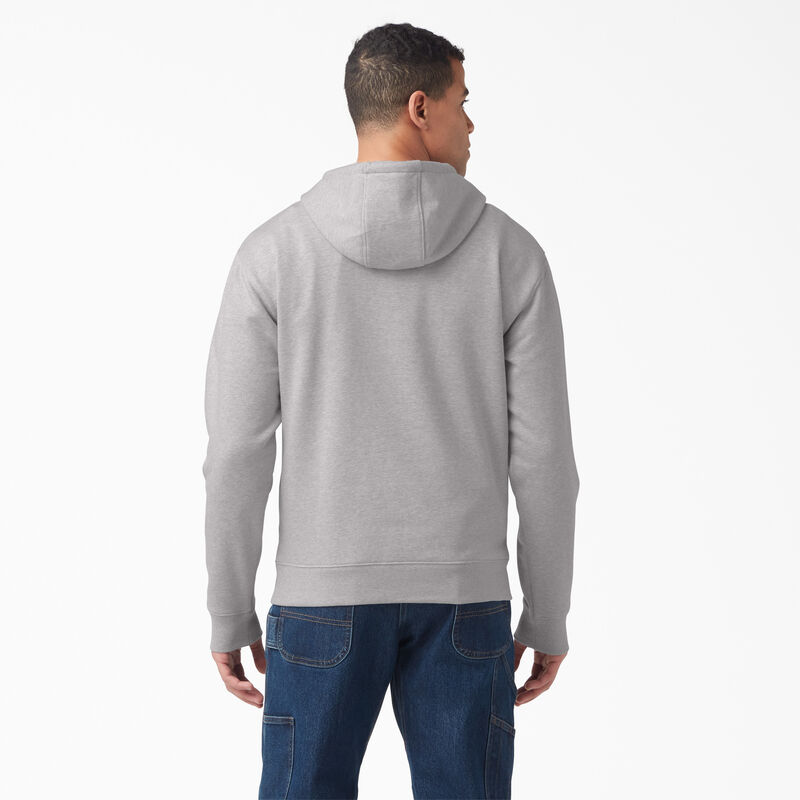 Dickies Water Repellent Tri-Color Logo Hoodie Heather Gray ID-XvVqF5G7