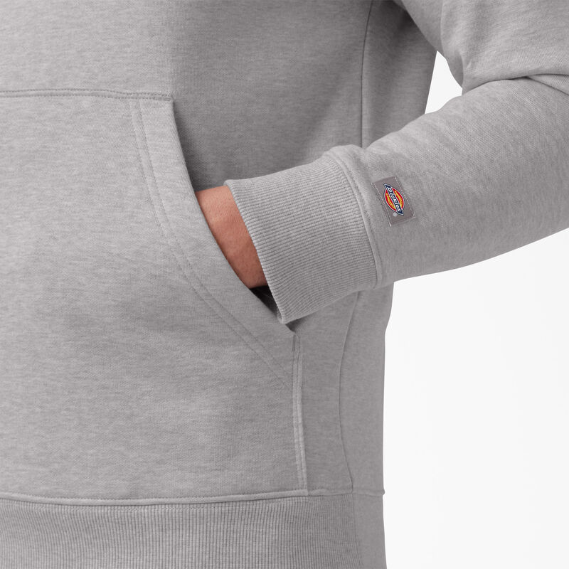 Dickies Water Repellent Tri-Color Logo Hoodie Heather Gray ID-XvVqF5G7