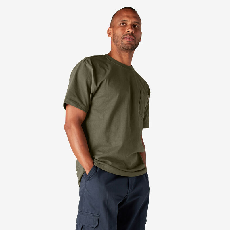 Dickies Heavyweight Short Sleeve Pocket T-Shirt Military Green ID-XzPkQQgA