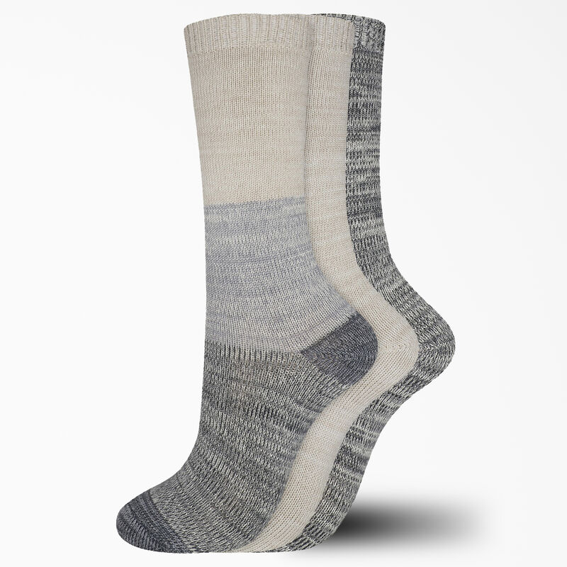 Dickies Soft Marl Crew Socks, Size 6-9, 3-Pack Graphite Gray ID-YAtslzKZ