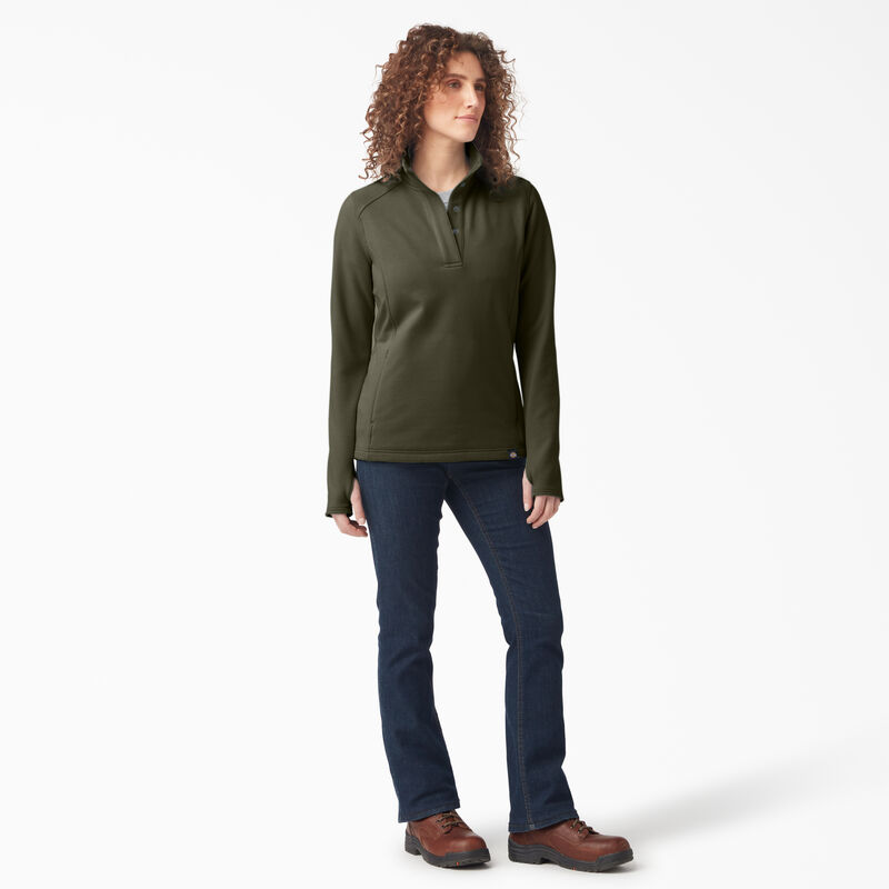 Dickies DuraTech Maverick Half-Snap Fleece Moss Green ID-Yn09FNJY