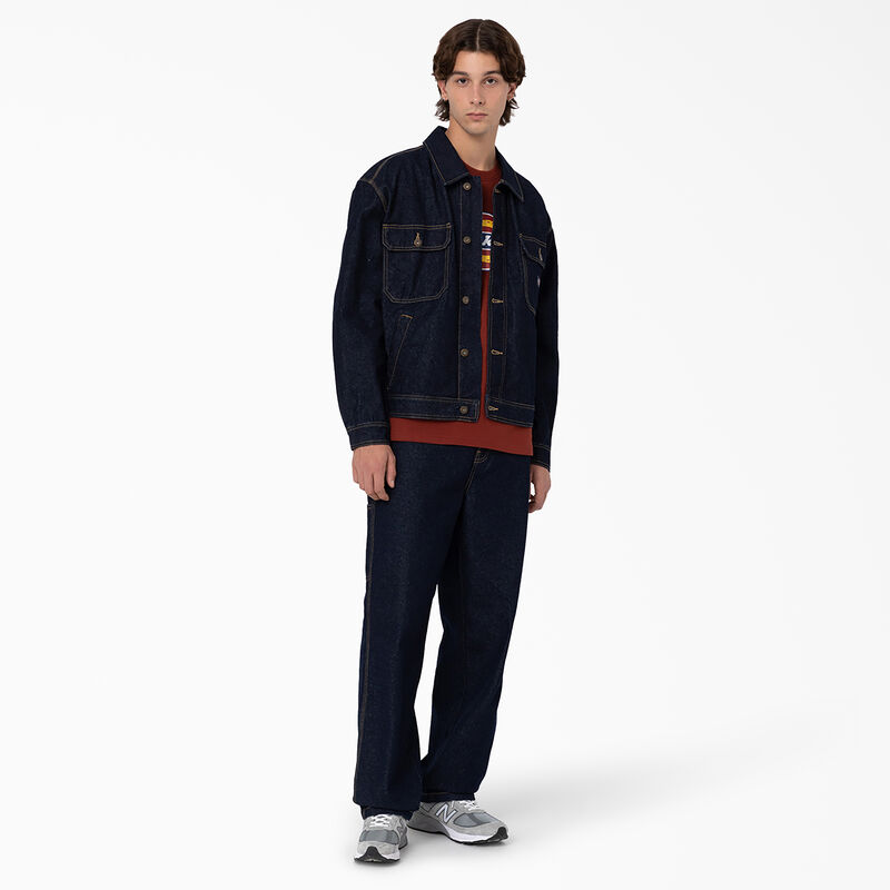 Dickies Madison Denim Jacket Rinsed Indigo Blue ID-YqTRnSc0