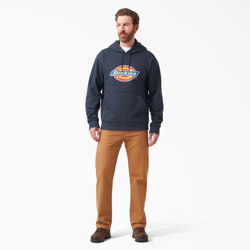 Dickies Water Repellent Tri-Color Logo Hoodie Dark Navy ID-YyNZNeny